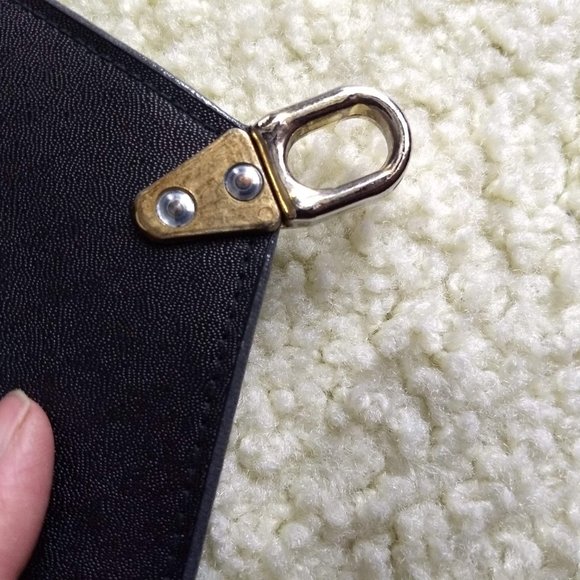 vintage 80s NWOT grey leather shoulder bag - Picture 11 of 14